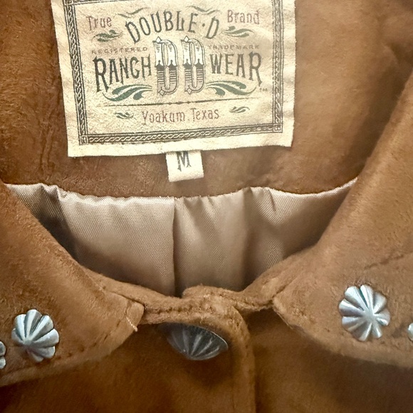 Double D Ranchwear Suede Fringe Jacket Size M - Picture 9 of 9